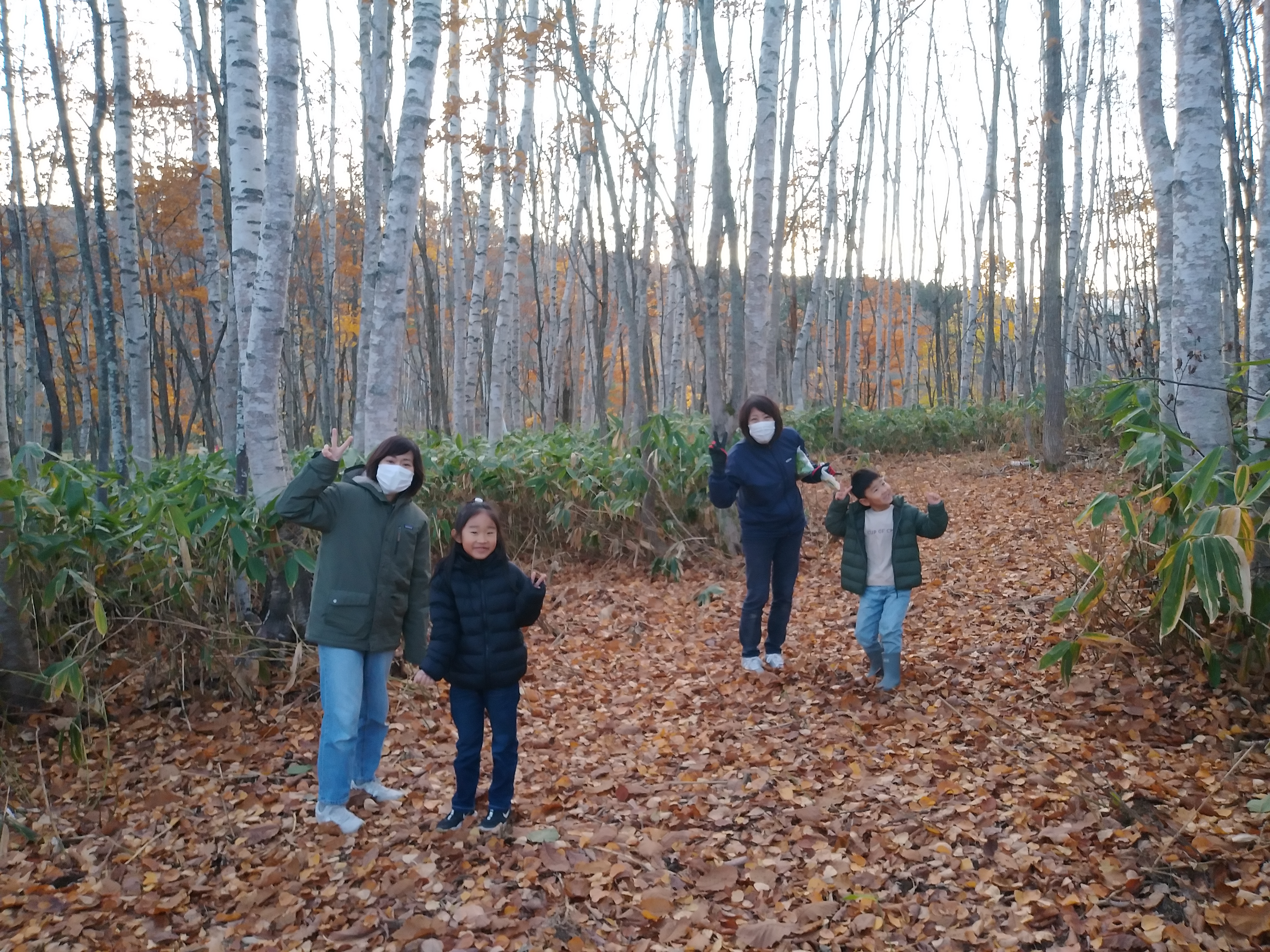 北海道キャンプ場造り秋の散策